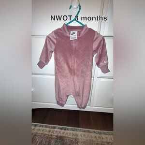 Nike Mauve Kids One Piece Footie